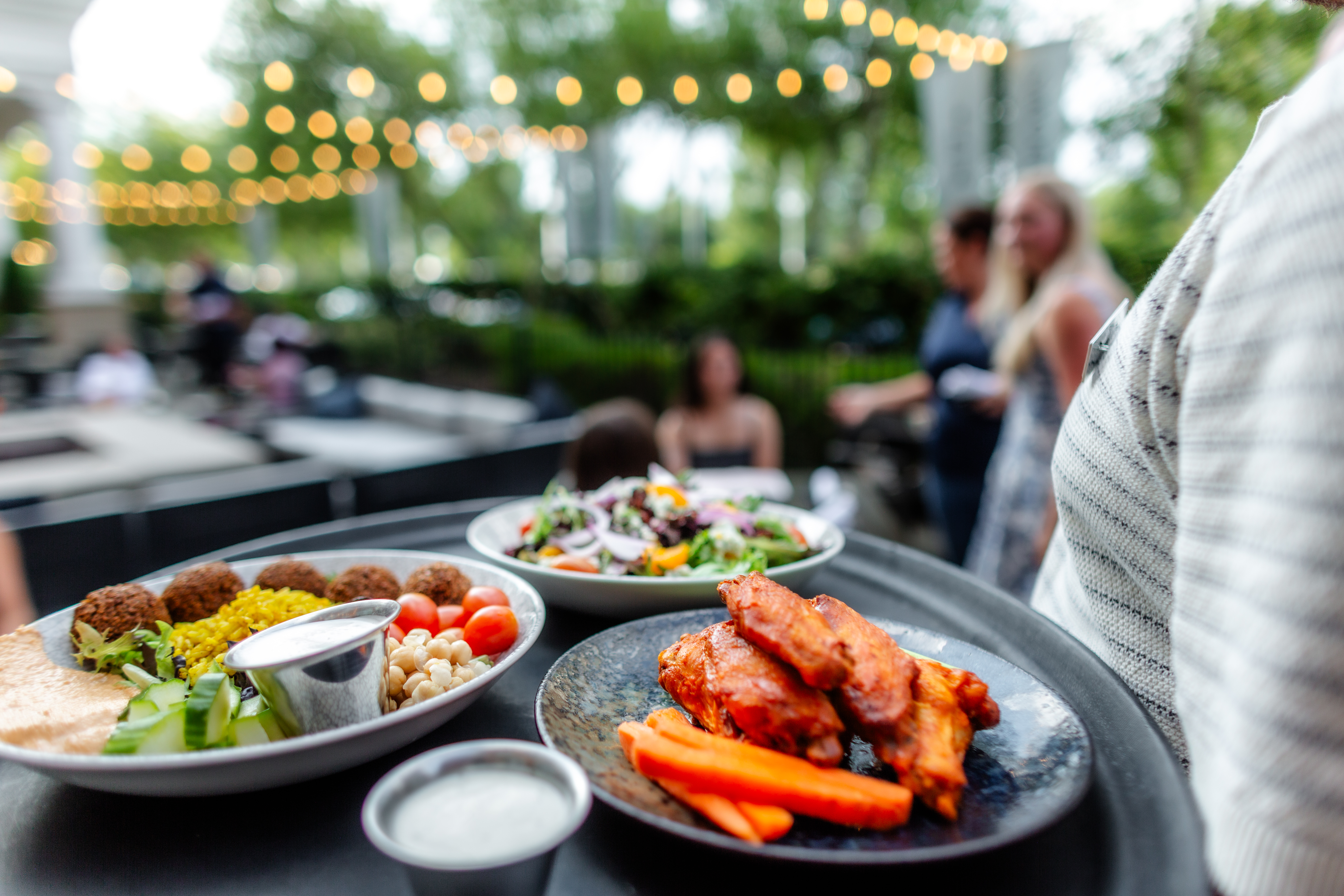 a plate of food on a table