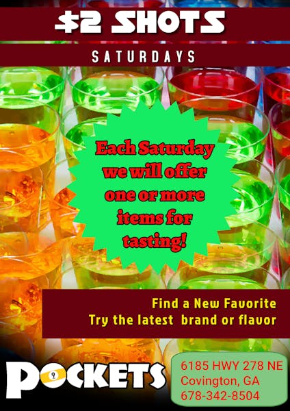 Samples Saturday Pockets Billiards Pool & Billiard Hall in