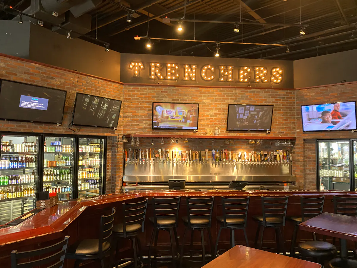 a bar at a restaurant
