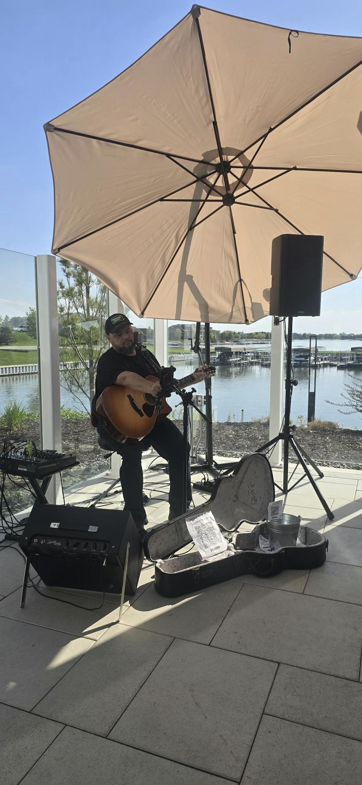 Hector Anchondo live music performance at Salted EDGE for Monday Patio Party
