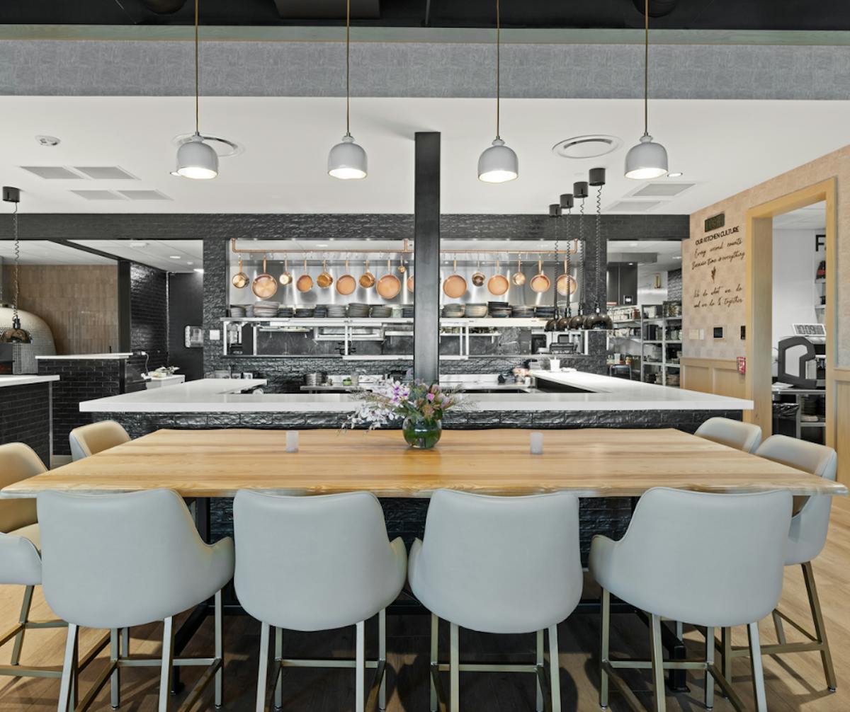 a dining room table