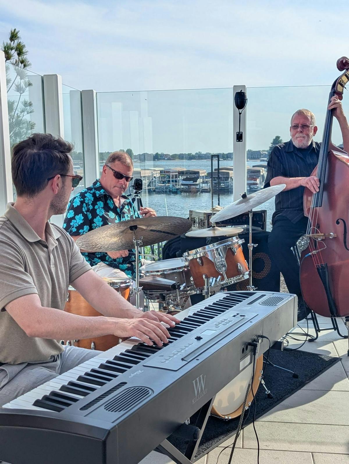 Greg Ahl Trio performing at Salted EDGE for Patio Party Monday