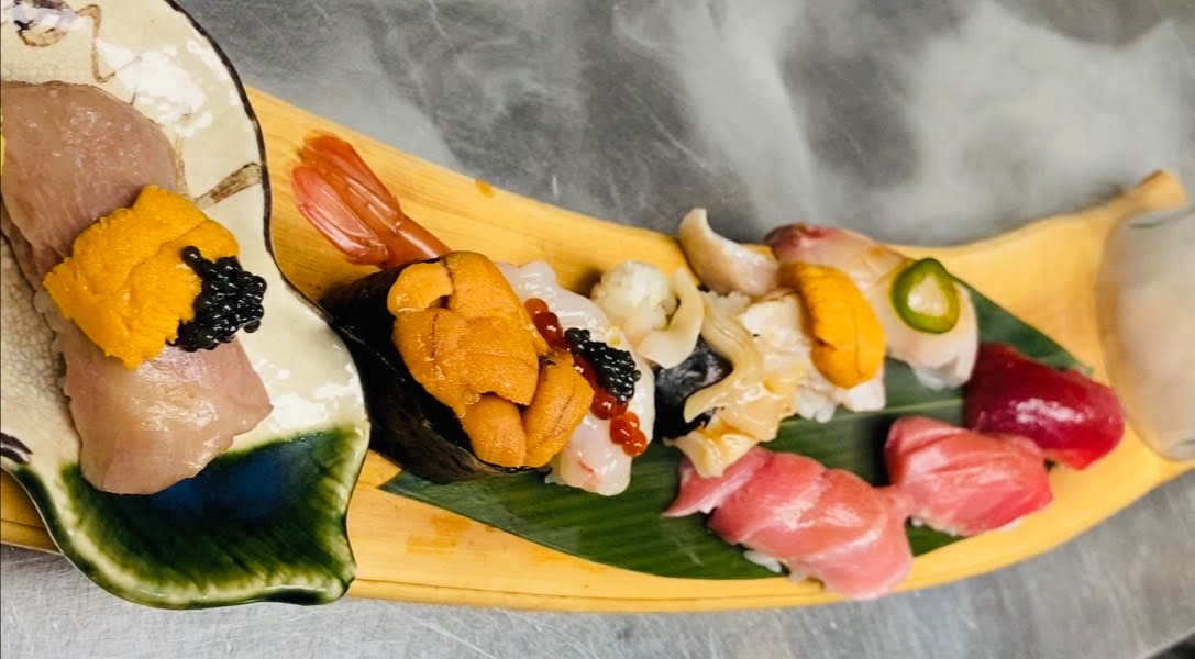 a plate of food on a table