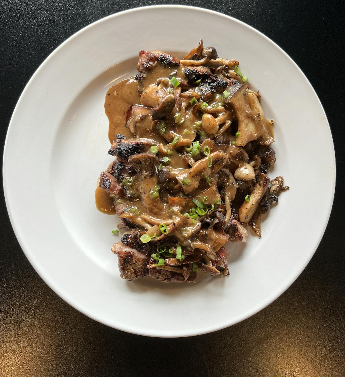 a plate of food on a table