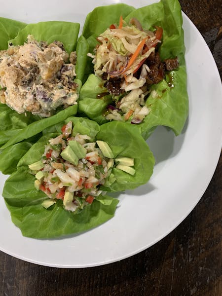 Bibb Lettuce Wraps Platter Lola's Cafe and Catering American