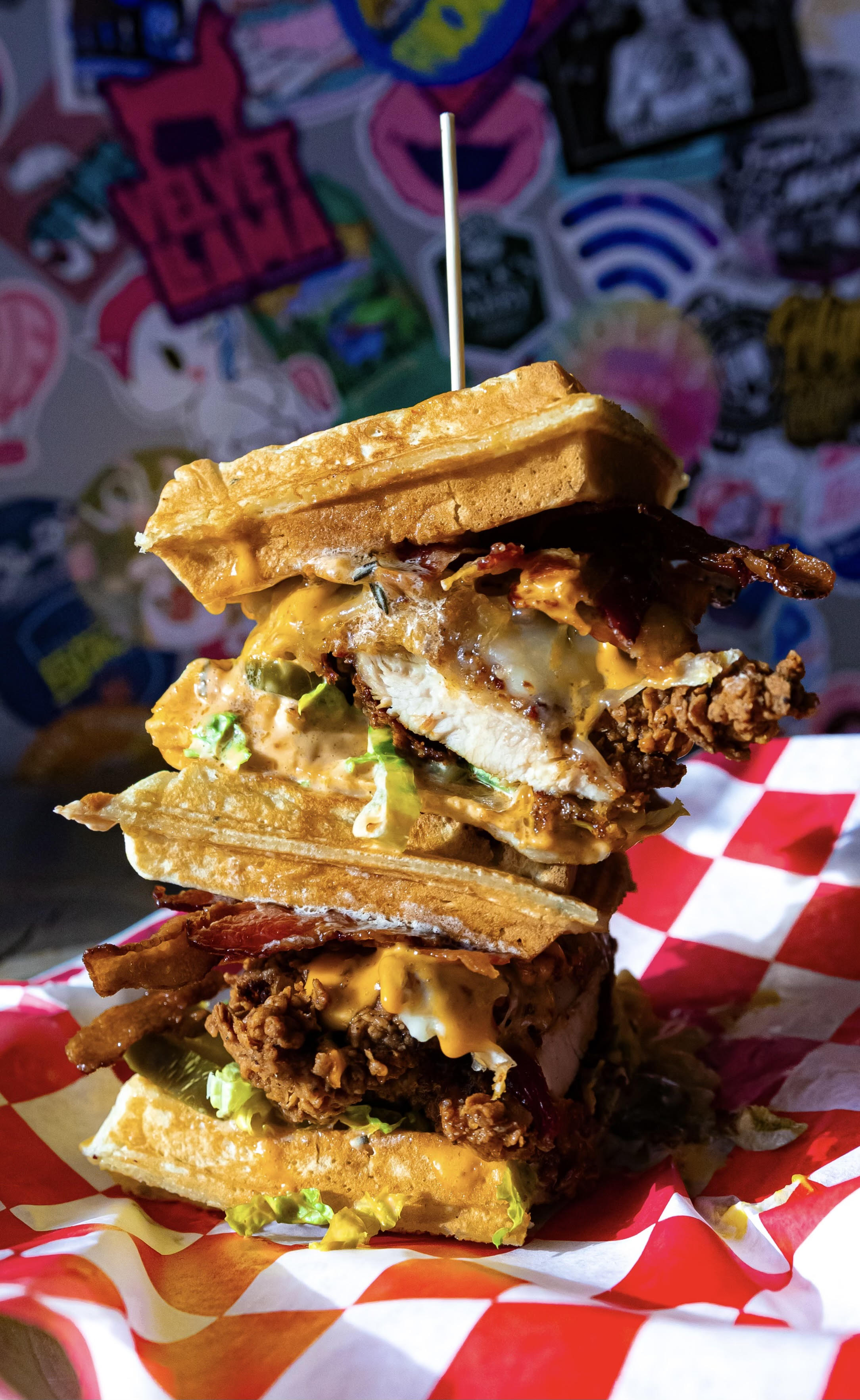 a close up of a sandwich on a plate