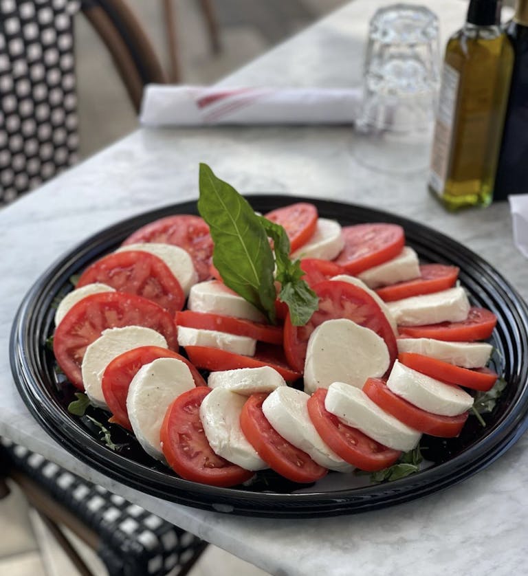 a plate of food on a table