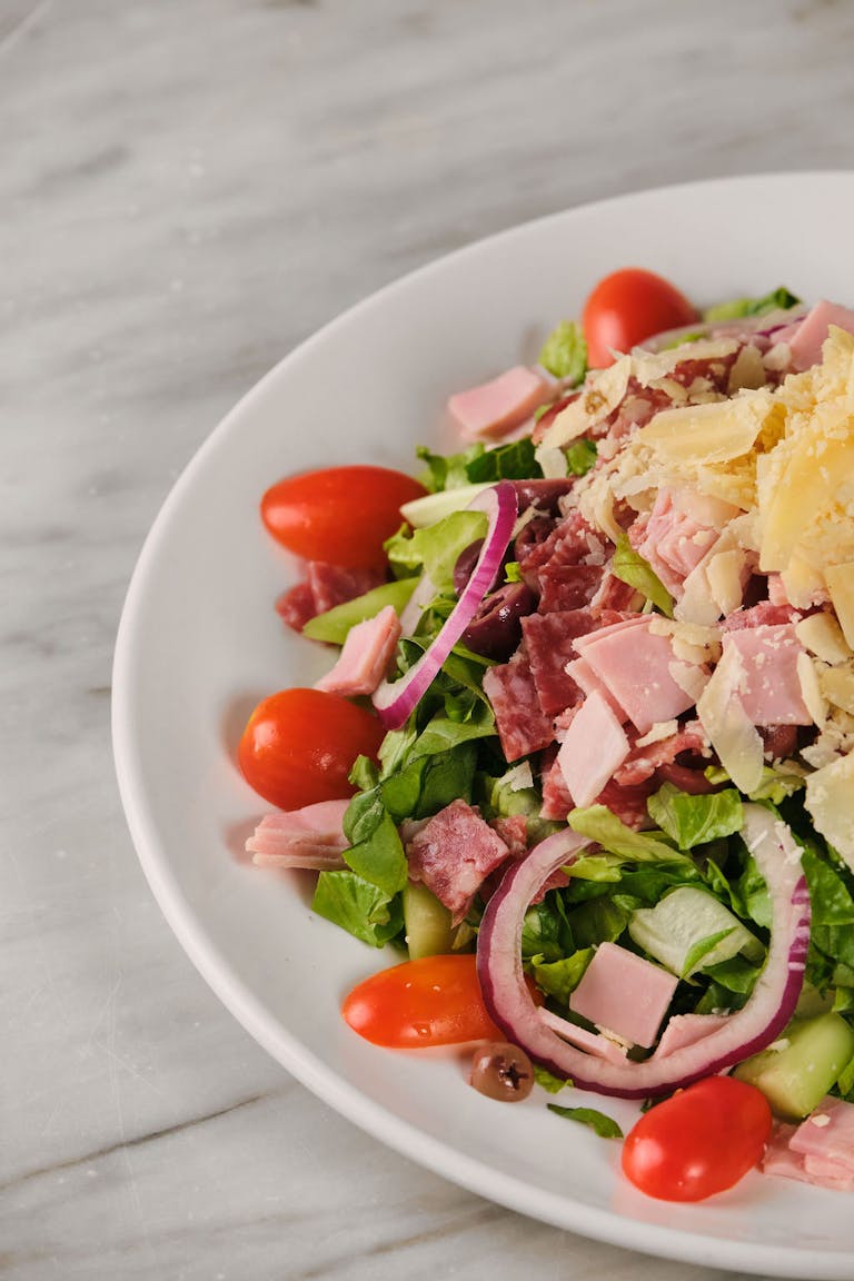 a bowl of food on a plate