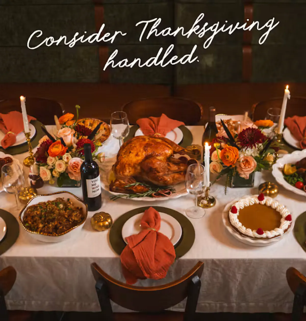 Consider Thanksgiving Handled - Thanksgiving spread of food