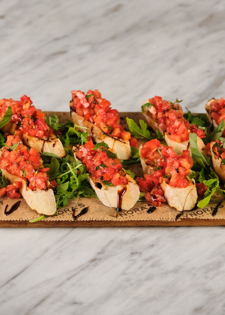 a close up of food on a table