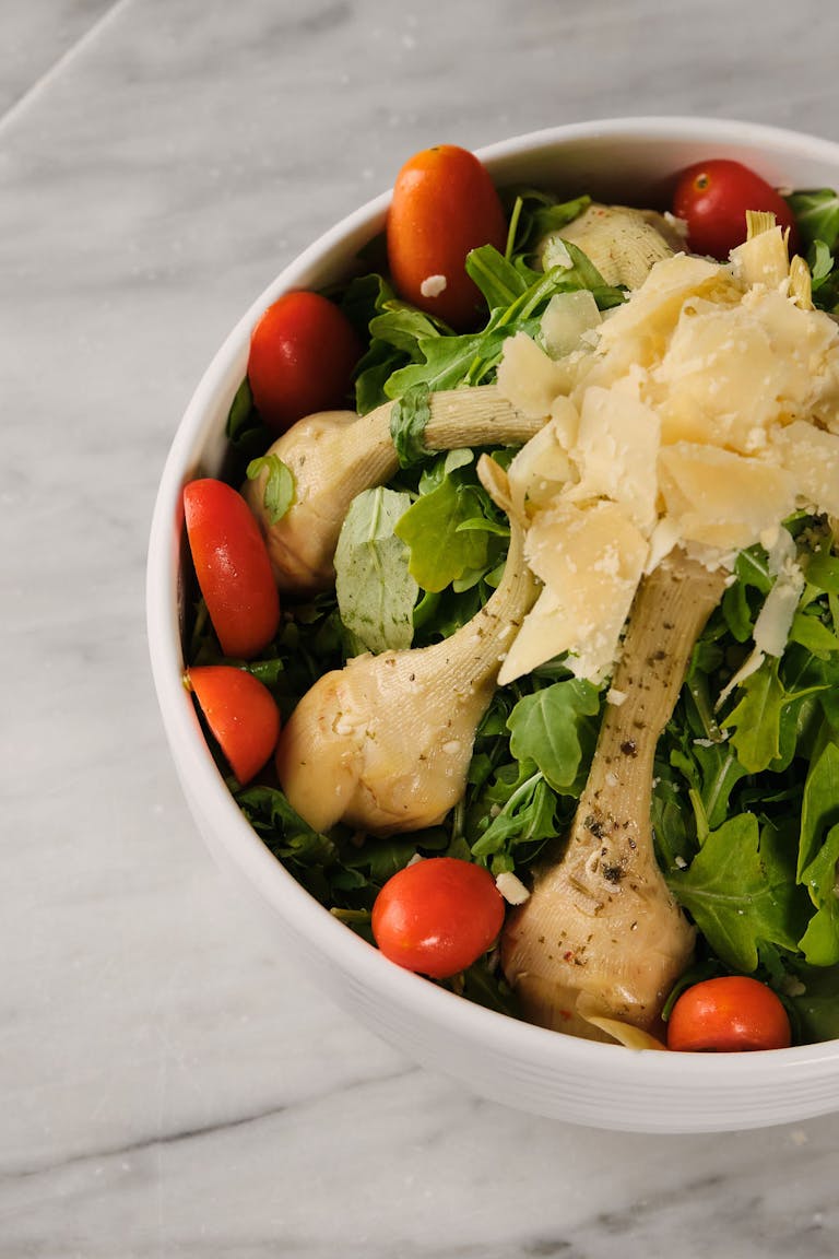 a bowl of food on a plate