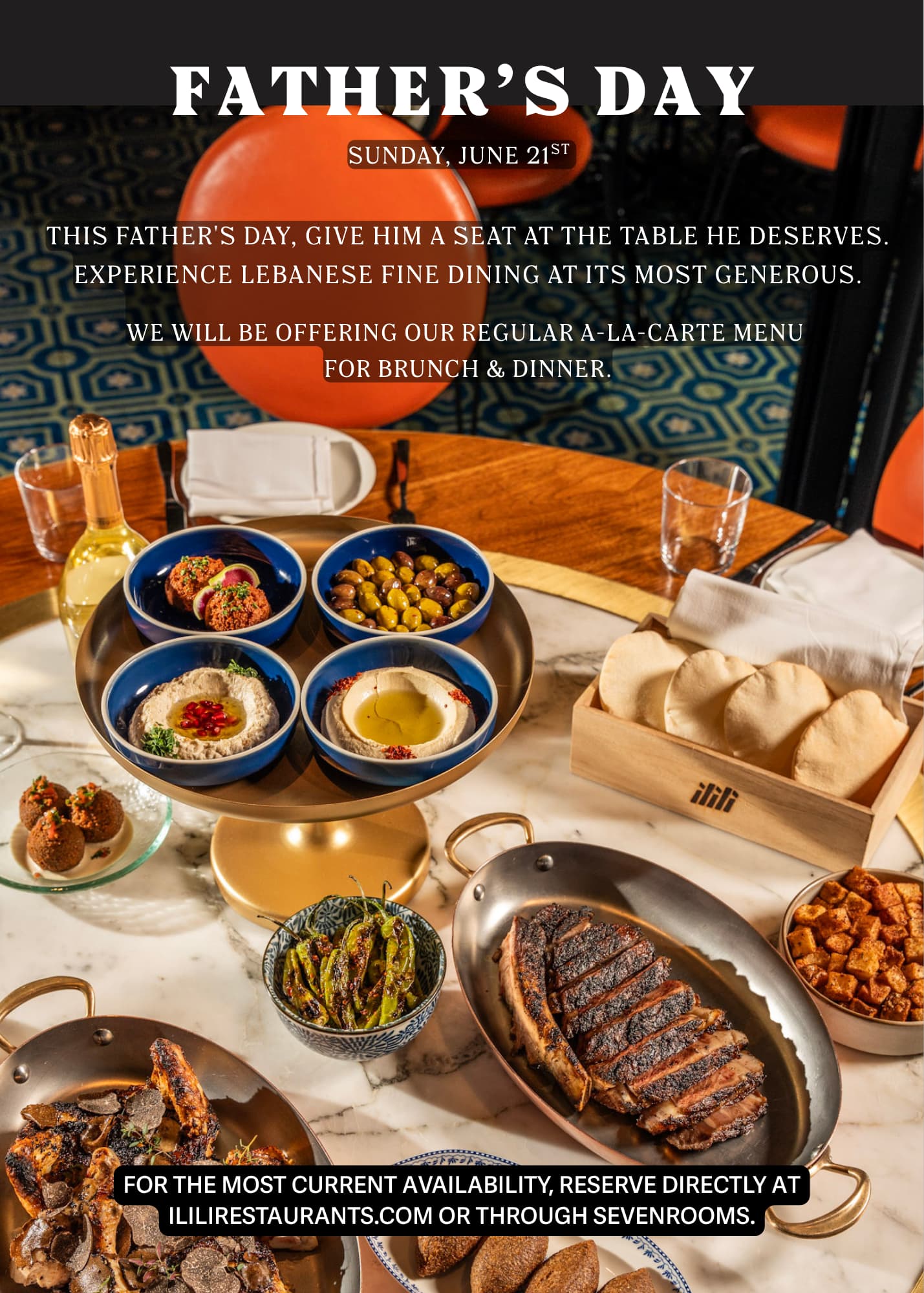 a table with food on it