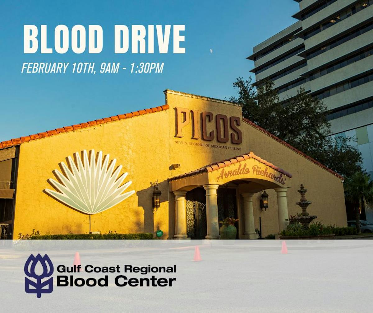 picos blood drive on february 10th, 9am to 1:30pm