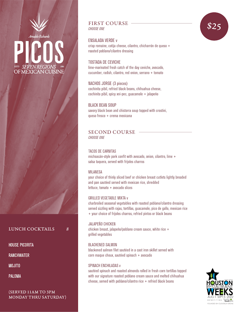 Houston Restaurant Week 2025 Schedule Pdf