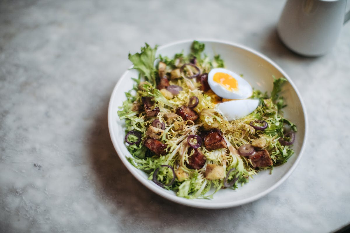 a bowl of food on a plate