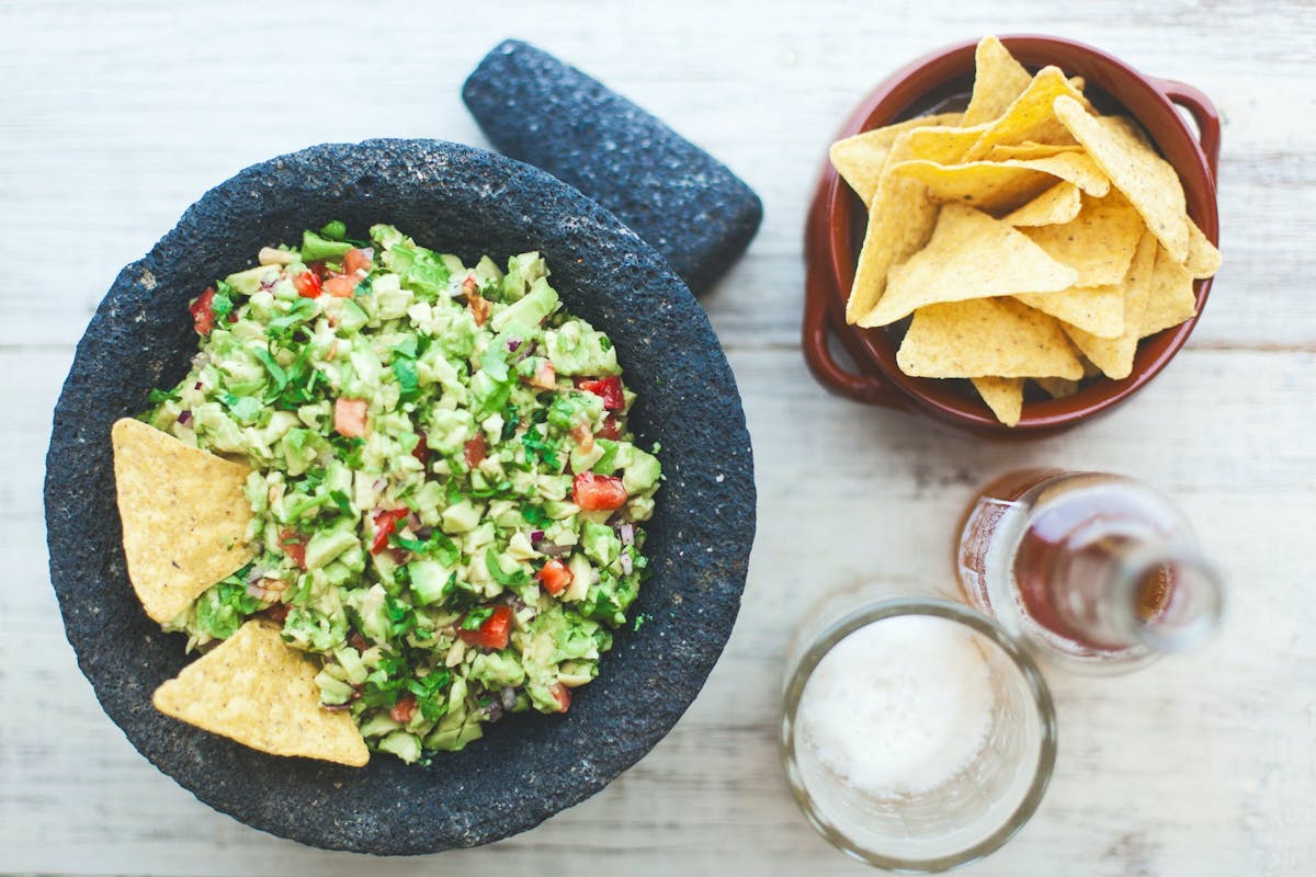 a close up of food on a table