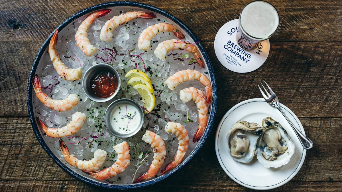 a plate of food on a table