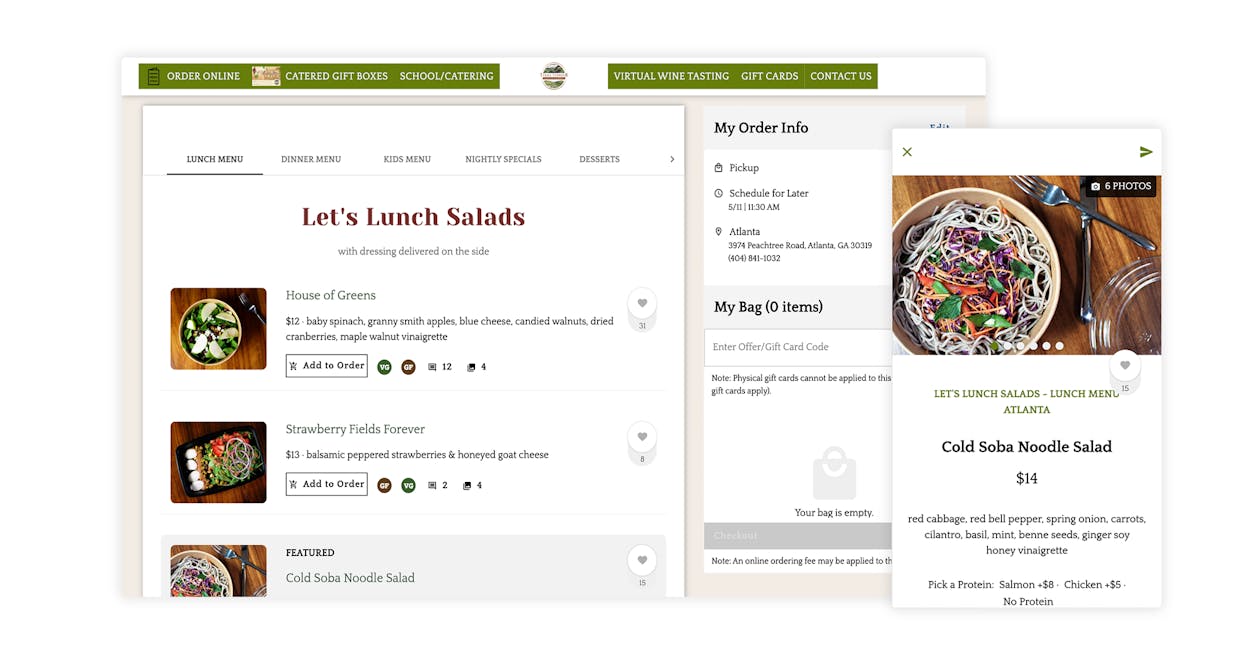 Popmenu example