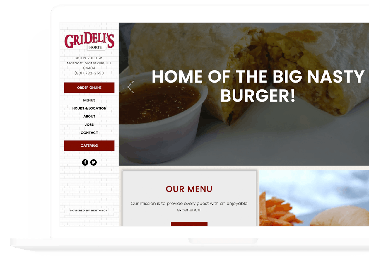 graphical user interface, website
