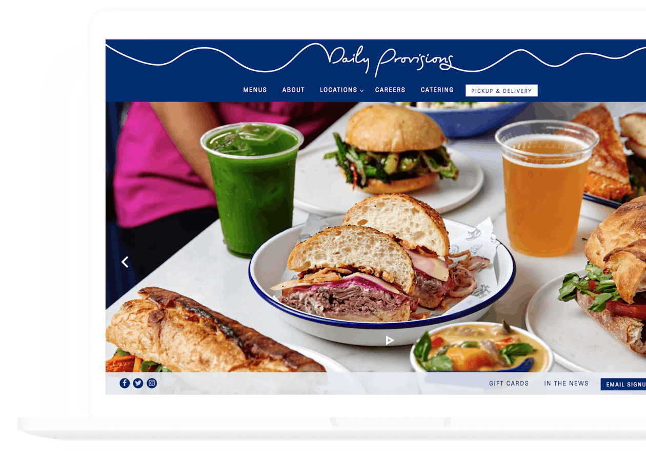 a screenshot of Daily Provision's website