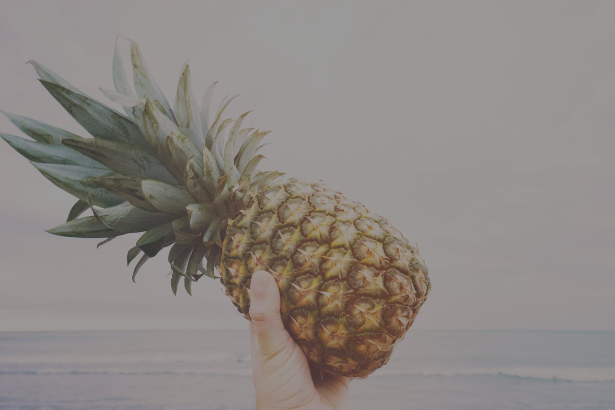 The pineapple, pictured here, is a symbol for hospitality.