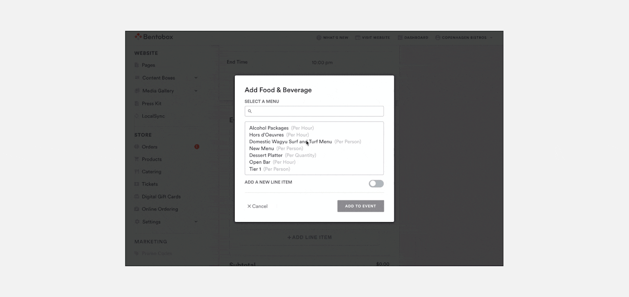 Events Management Backend