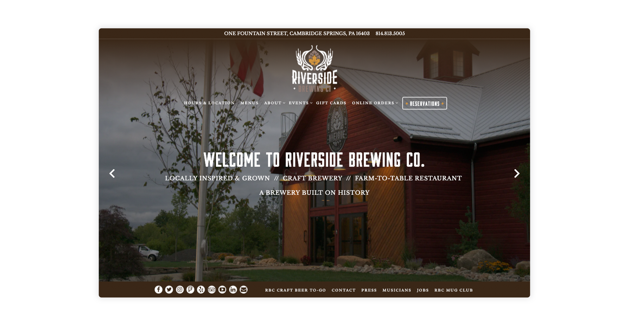 unveiled brewing website