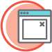 icon of a pop up alert