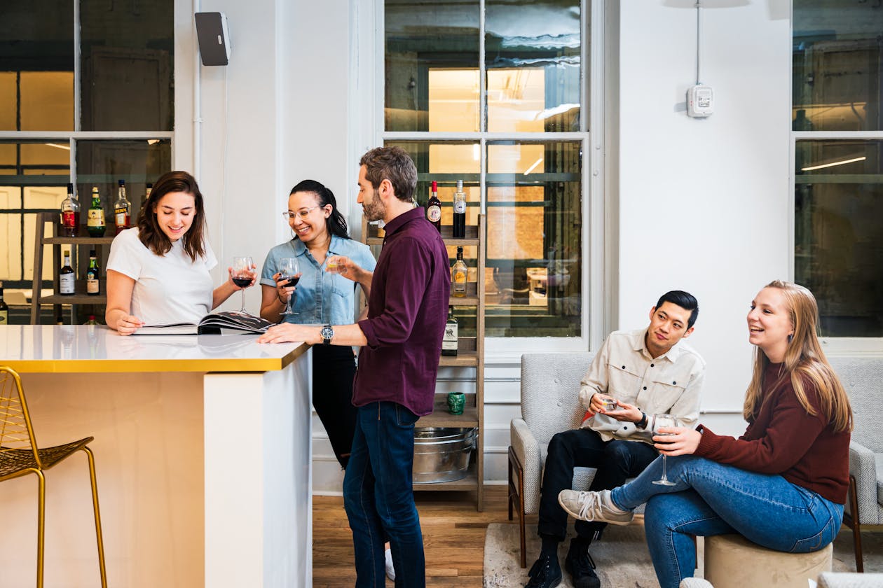 the bentobox staff during a happy hour