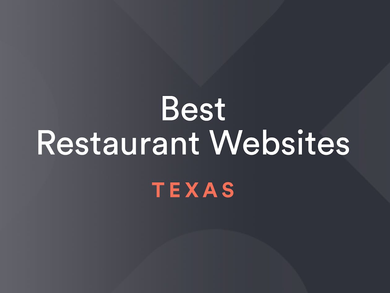 Best Restaurant Websites Texas Graphic