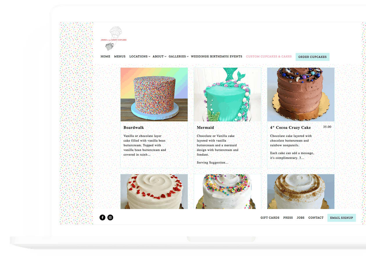 james and the giant cupcake bentobox catering case study