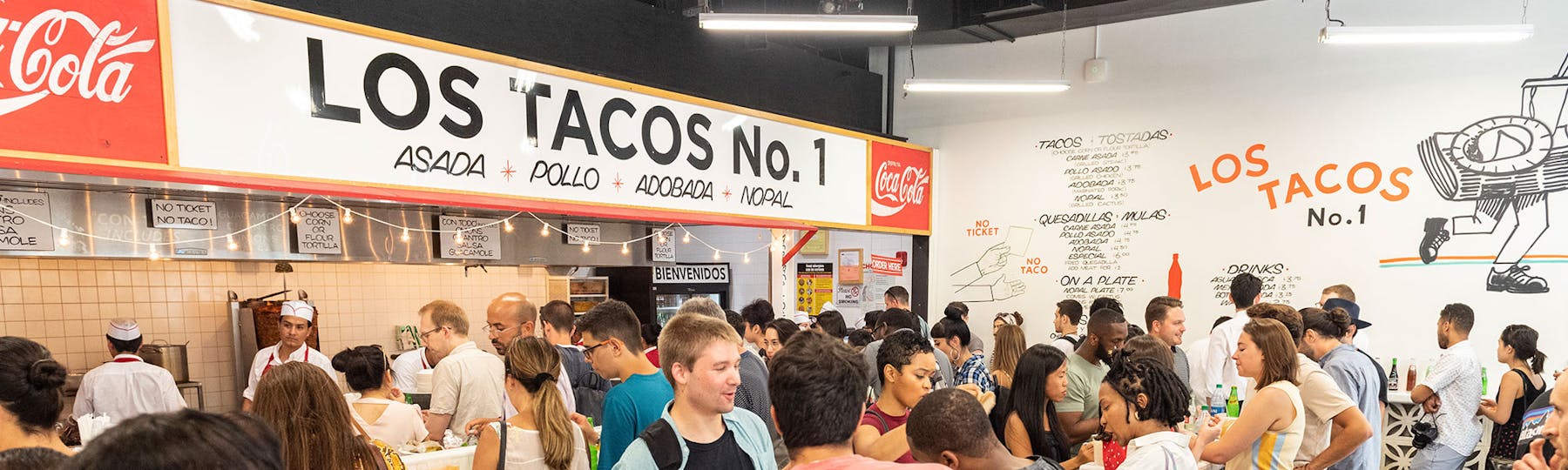 interior shot of Los Tacos No. 1