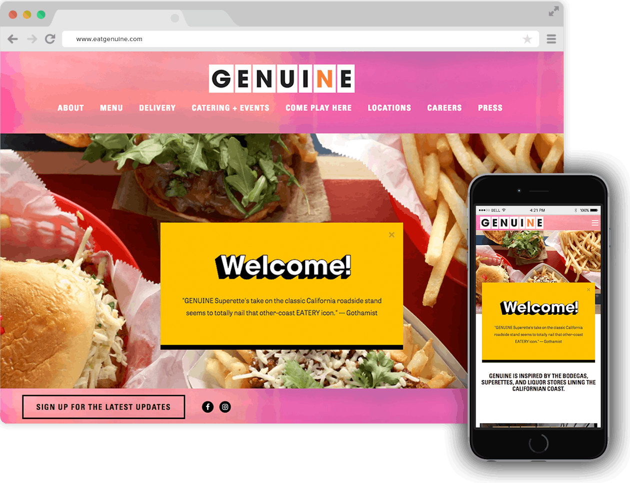 Genuine homepage
