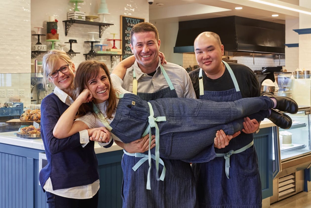 The Claudine team. Shannon Wilkins, Lea Newton, Anthony Jacquet, & Shao Tam. 