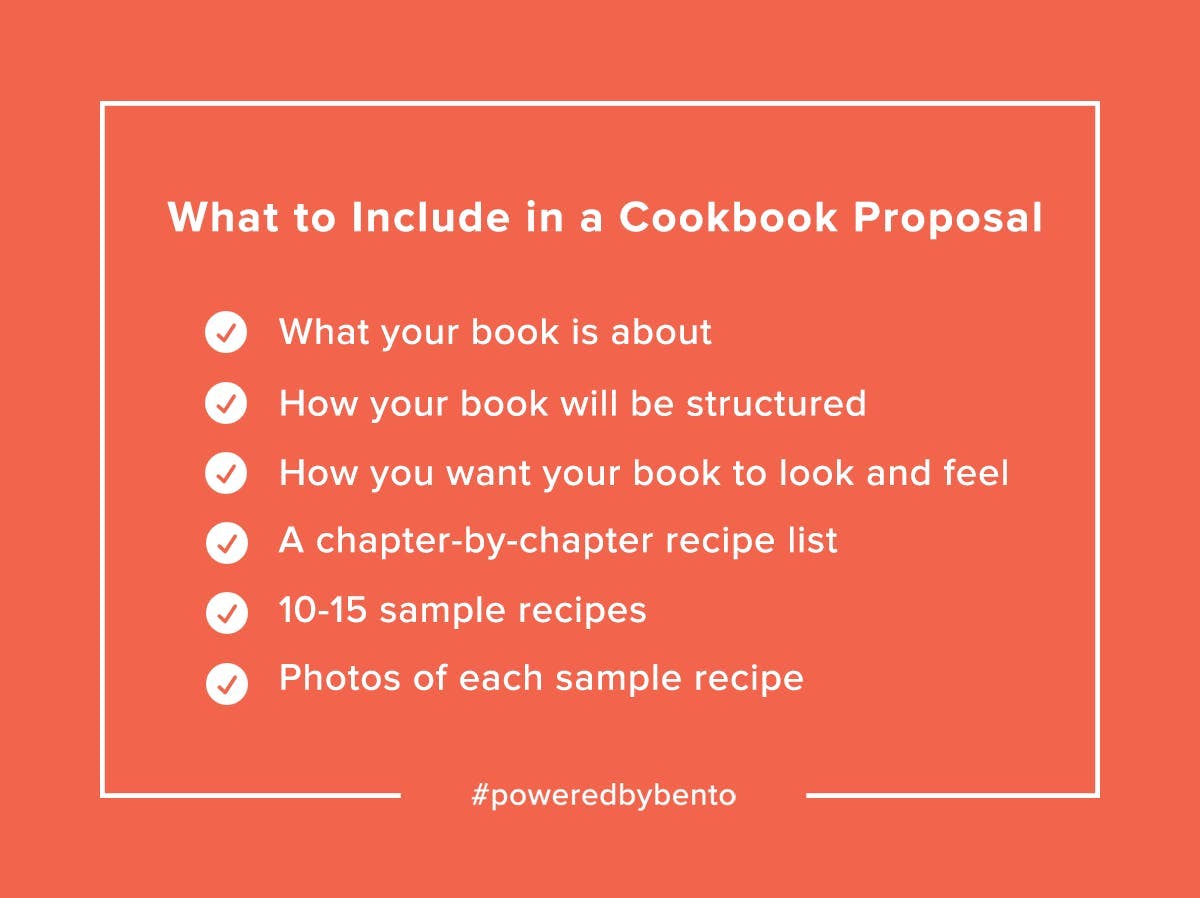 What to Include in a Cookbook Proposal