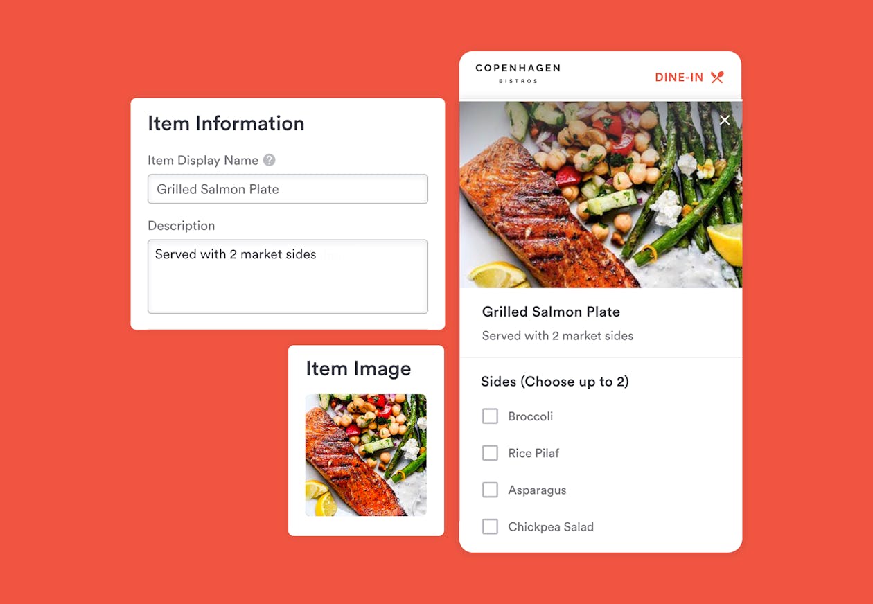 digital menu dine-in-ordering by bentobox