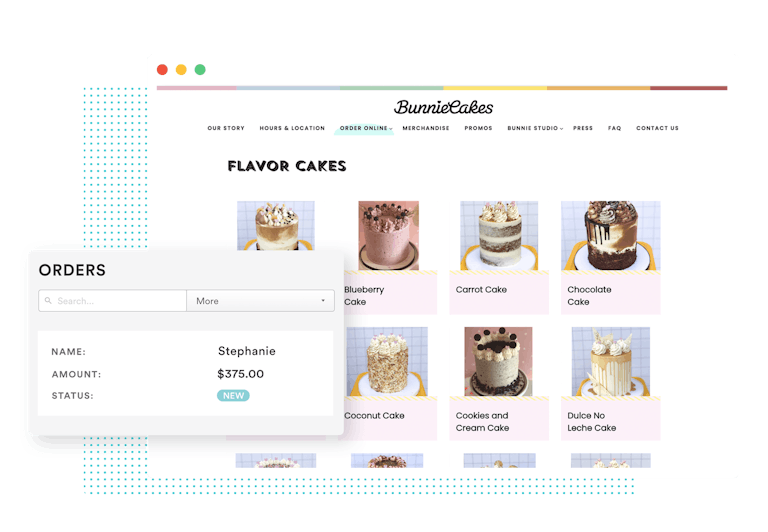 a BentoBox catering store and backend settings