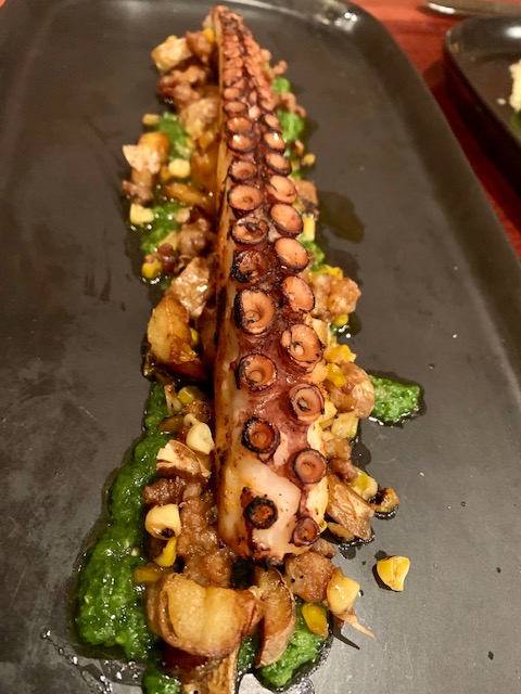 a plate of food with broccoli