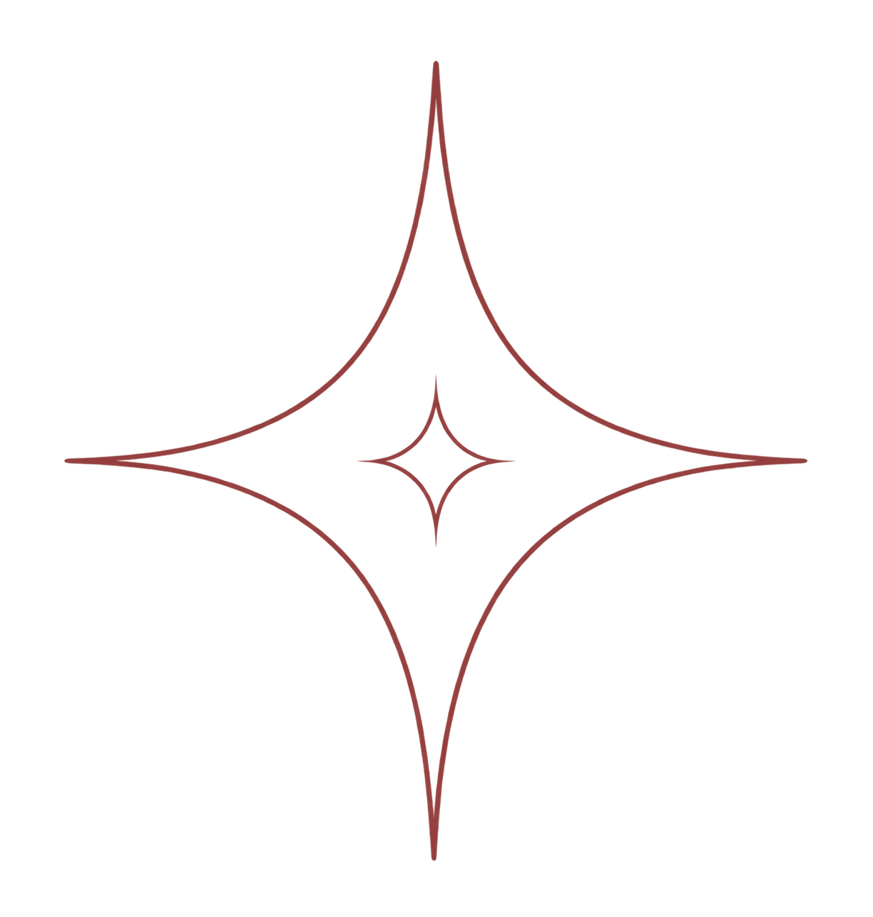 a red and black star