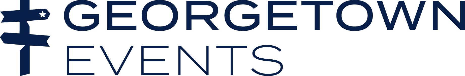 blue letters on a black background