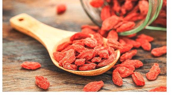 a close up of food on a wooden table