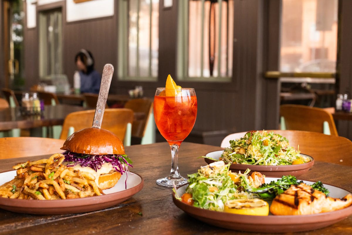 food on a table