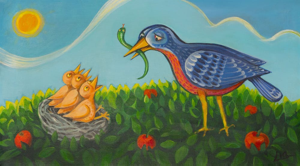 Lia Nickson painting