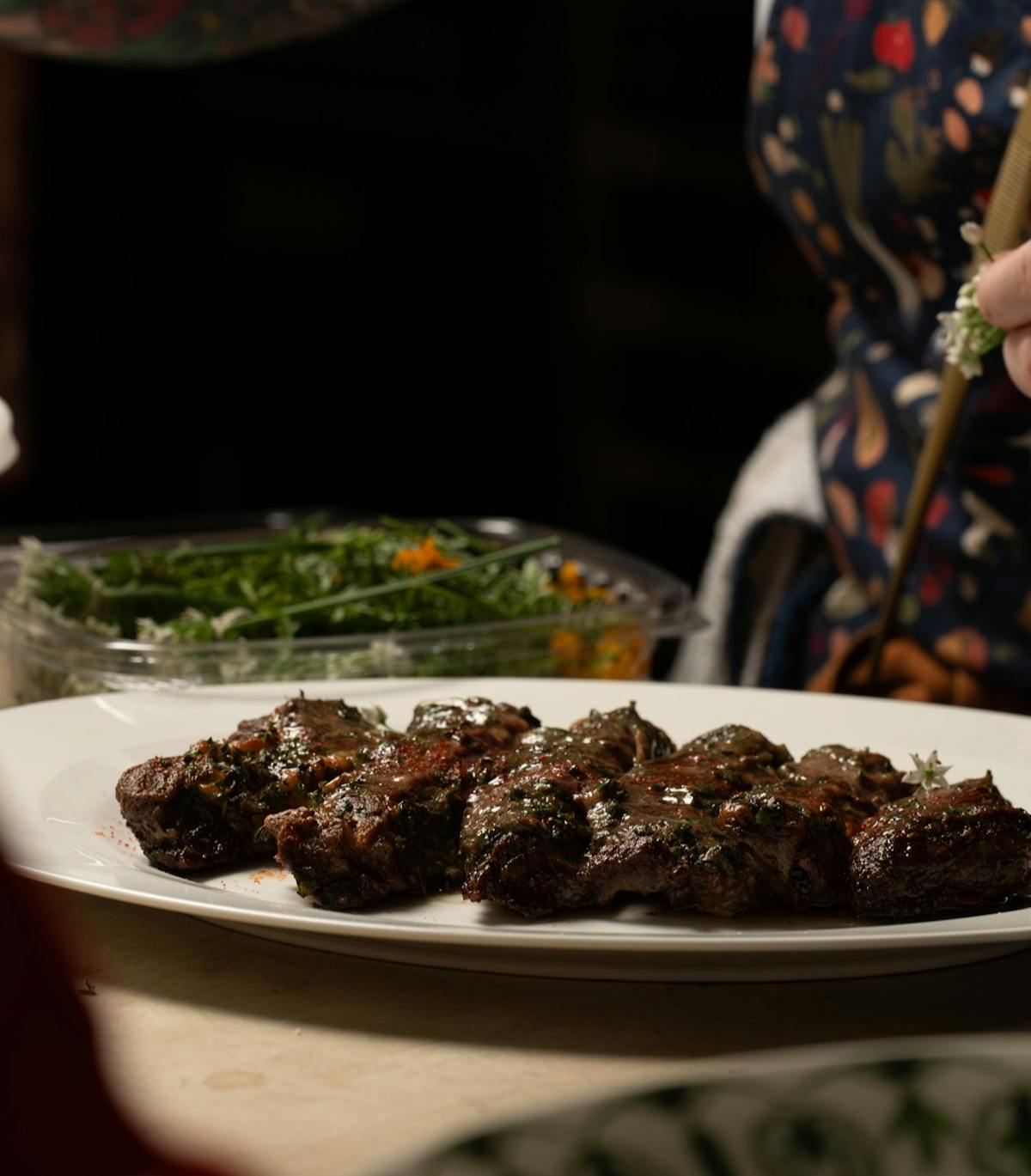 plated ribeye