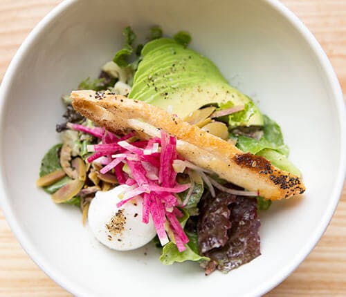 a plate of food on a table