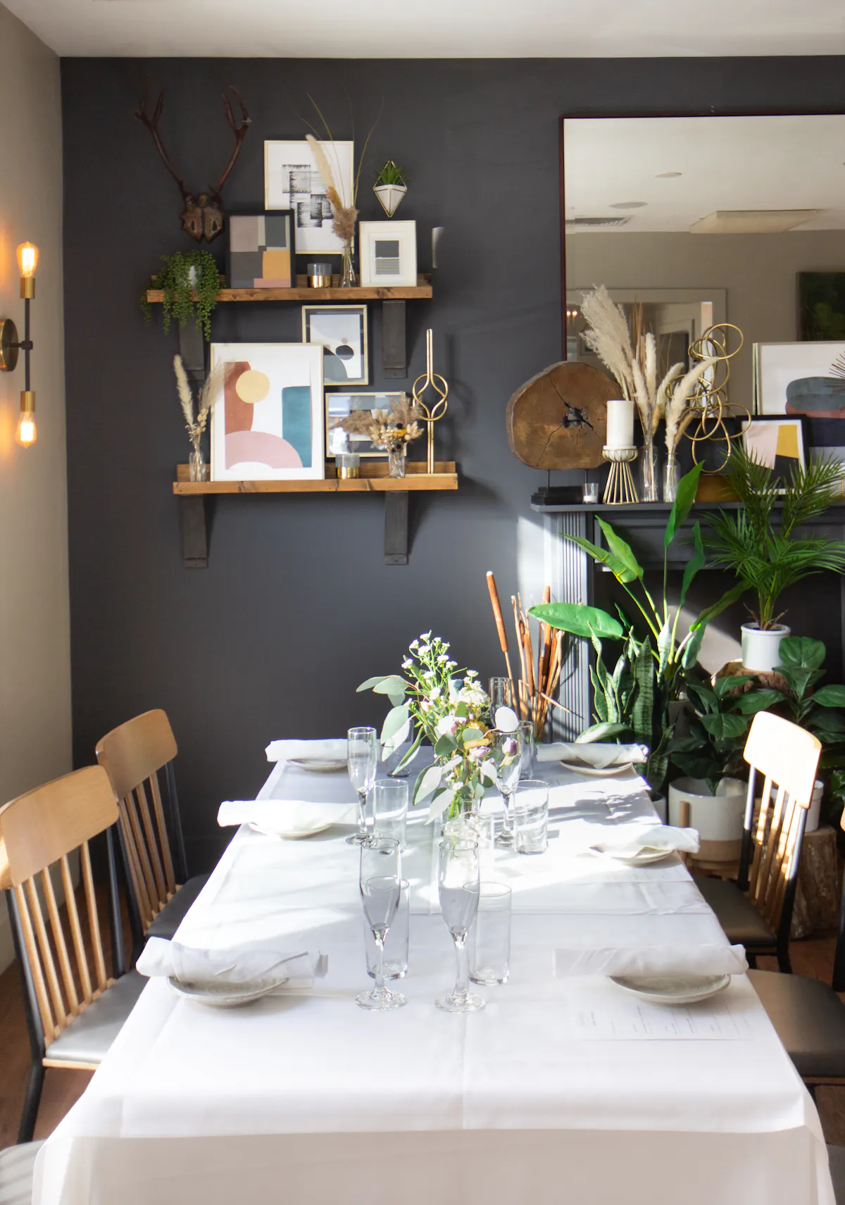 a dining room table