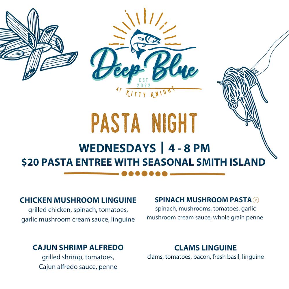 Menus Deep Blue at Kitty Knight in MD