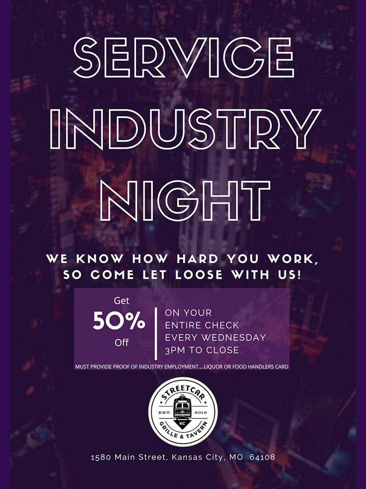 Menus Street Car Grille in Kansas City, MO