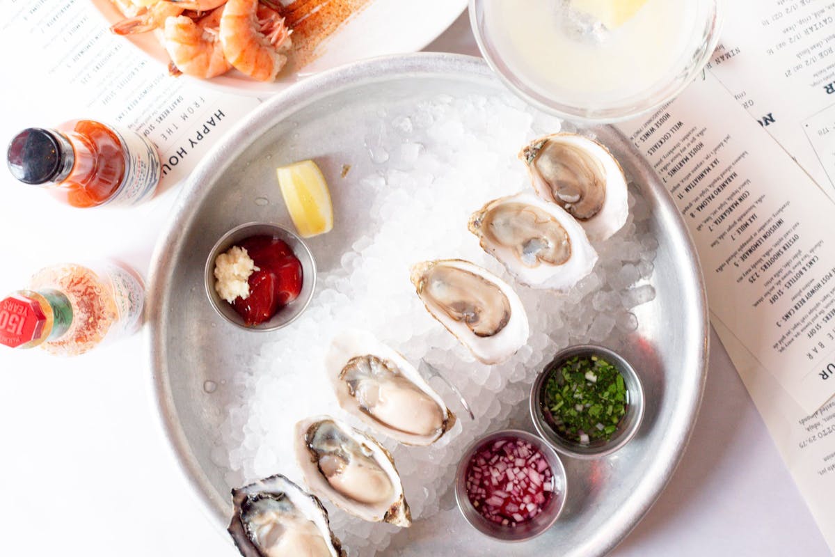 a tray of food on a plate