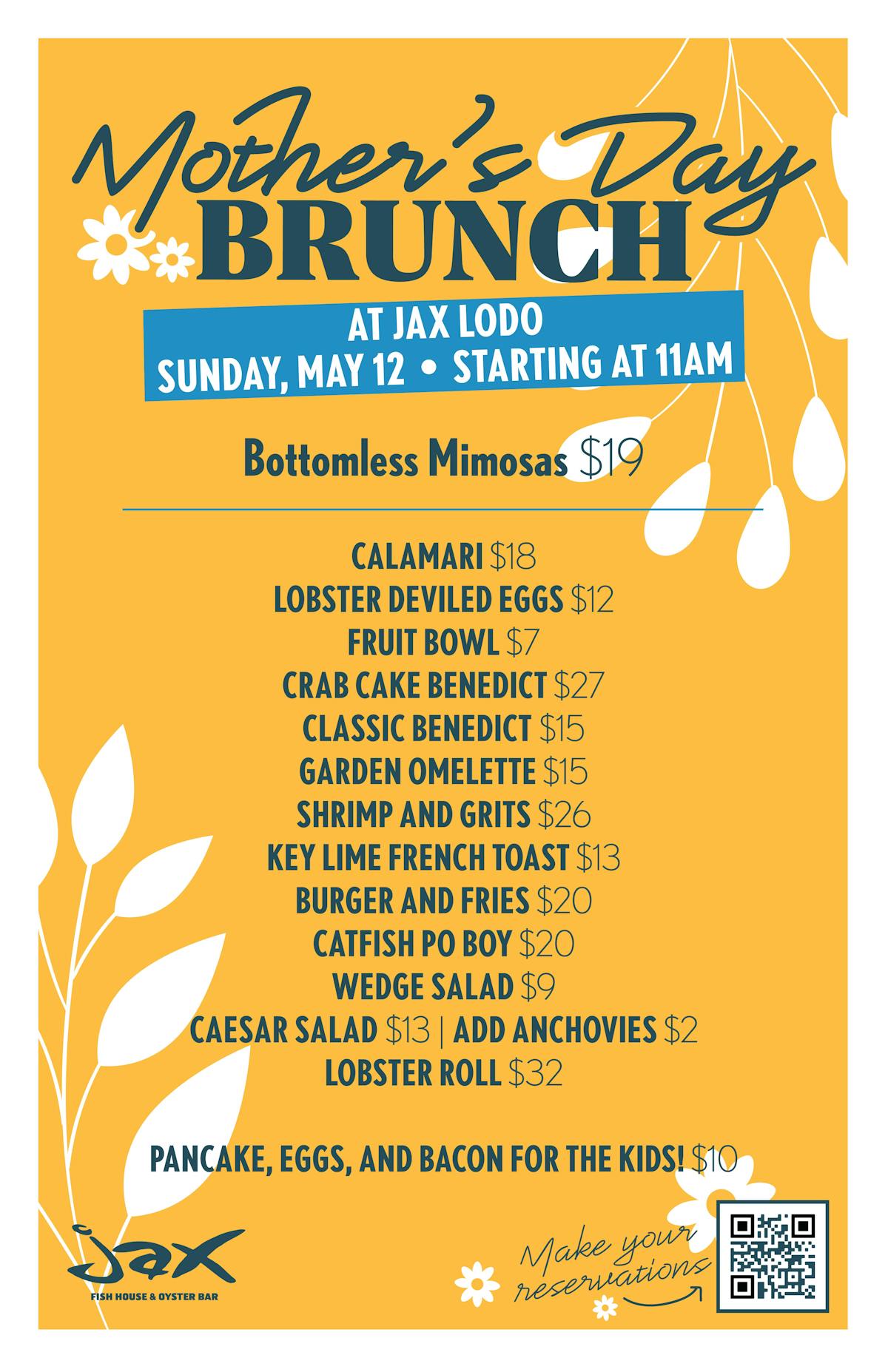 Mother's Day Brunch at Jax LoDo